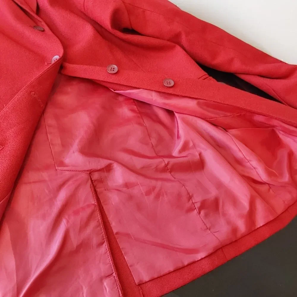 Norton McNaughton View Wool Jacket/Blazer Sz 12 Red